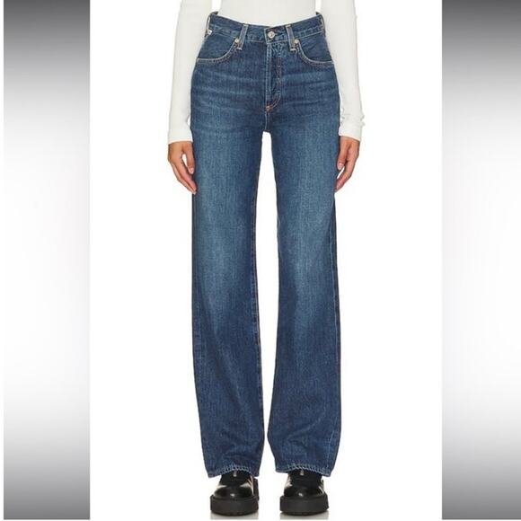 Citizens of Humanity ANNINA 33 x 30" trouser jeans wide leg organic CHANTRY - Picture 1 of 16